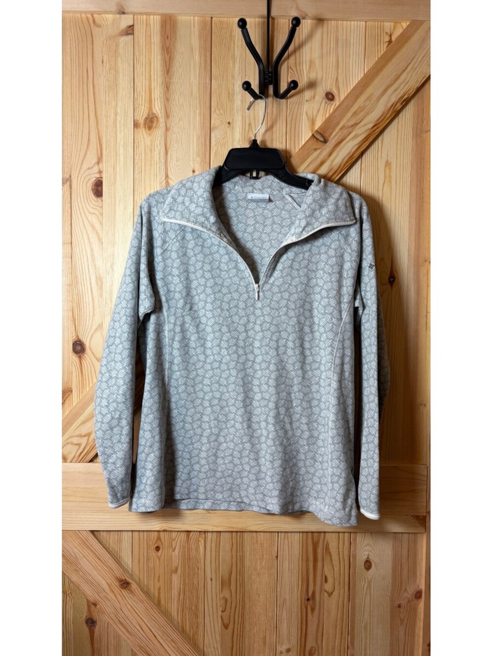 Columbia Sportswear Company Women's Medium Gray Quarter-Zip Pullover Fleece